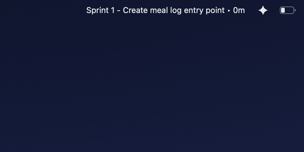visible on menubar